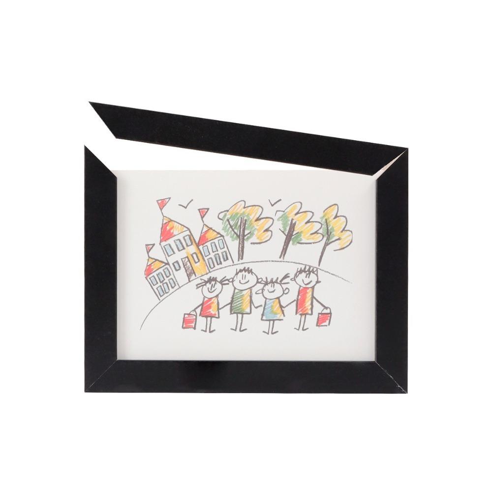Rotatable Photo Frame Changeable Picture Frame Creative Wooden Kids Art Frame  for Kids