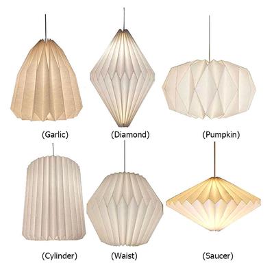 Hanging Lamp Cover Nordic Style Chandelier Lamp Shade Creative Folding Pendant Light Shade for Living Room Decor