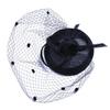 European Handmade Linen Mesh Gauze Hat Mysterious Veil Headdress Western Banquet Ladies Hat