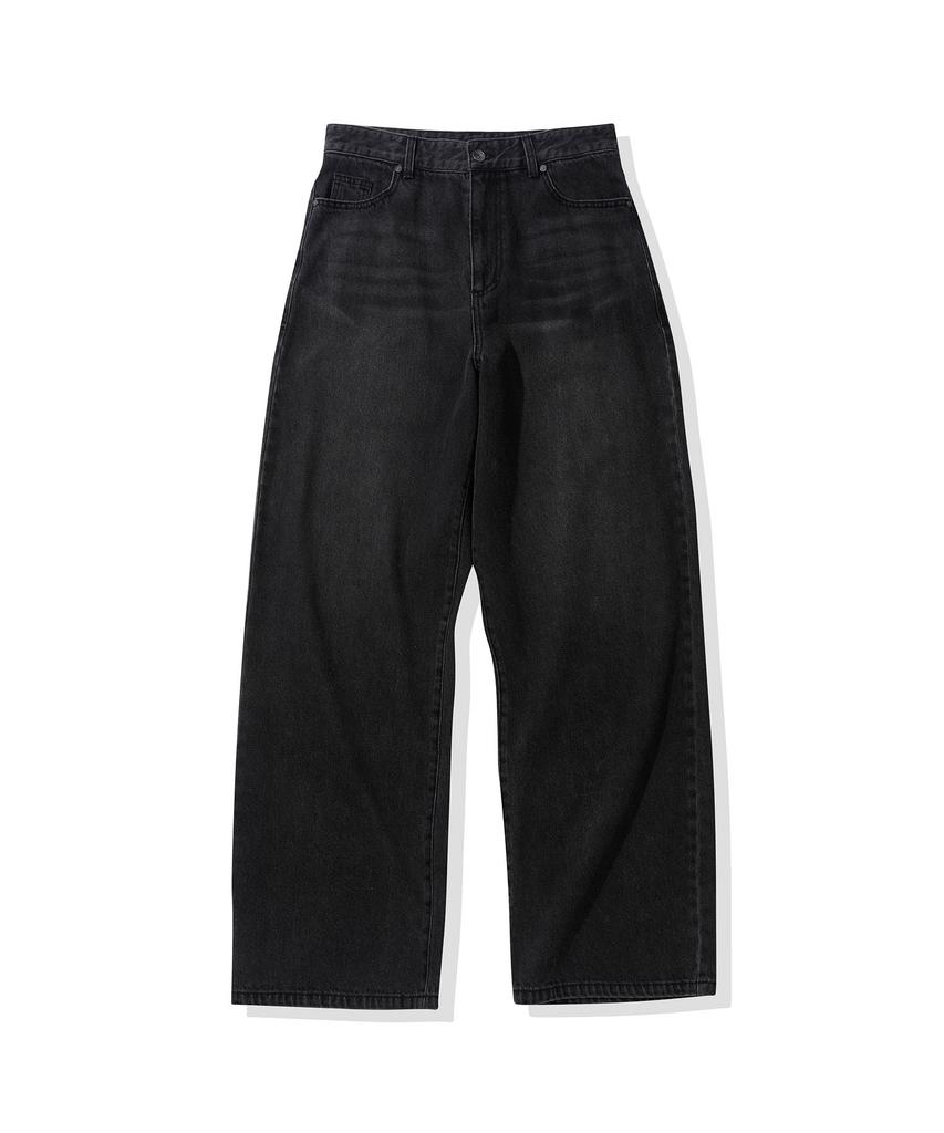 CGP Wide Fit Summer Denim Pants - Washed Black