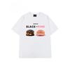 Summer Fashion Heavyweight Retro Men's Burger 100% Cotton Printed Round Neck High Quality Casual Fitness Street T-shirt