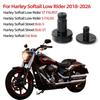 Front Axle Nut Caps for Harley Softail Low Rider ST FXLRST, S FXLRS, S/ST Street Bob, Fat Bob 2018-2026, CNC Billet Aluminum Gloss Black, 2 Pack
