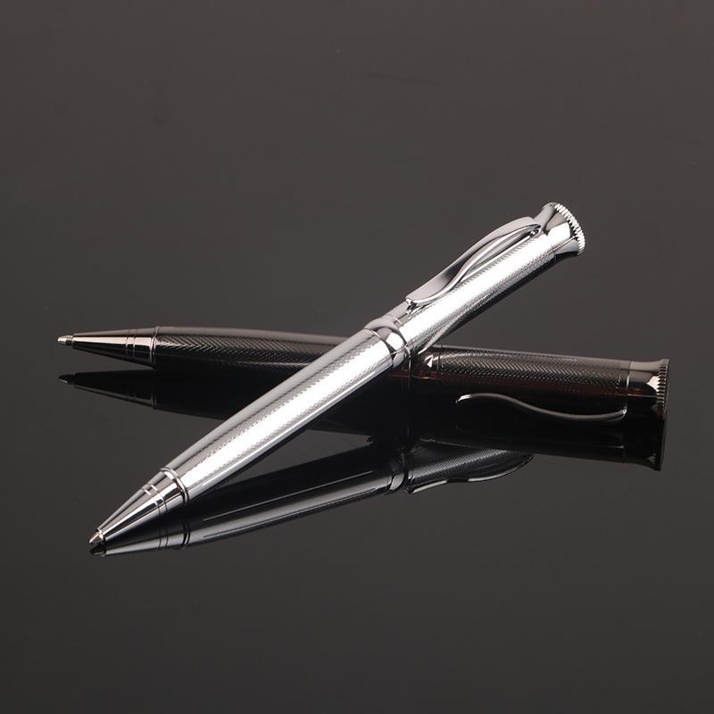 Luxurious Metal Rotating 1.0mm Signature Pen, Business Office Ballpoint Pen, Daily Office Study Writing Pen