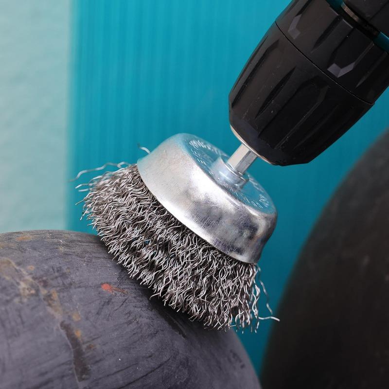 10styles Steel Wire Brush Wheel Cup Brush Metal Polishing Rotary Cleaning Rust Corrosion Rust Removal Edge Grinding Deburring