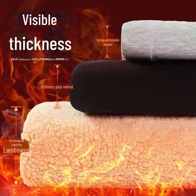 Hanorac pentru bărbați cu căptușeală din lână - Gros, călduros, pentru iarnă, mărime mare, gât rotund, stil versatil