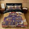 Paddington Bear Bedding Quilt Set Quilt Cover Pillowcase Home Decoration Birthday Gift (1 * duvet cover + 2 * pillowcase, without core)