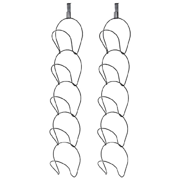 

Hat Rack for Doors and Wall Wall Mounted Hat Display Rack with Hook Portable Hangers for Scarves and Ties чорний