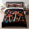 Mushroom Plant Three-Piece Quilt Cover 3D Digital Printing Quilt Cover Bedding Home Textiles