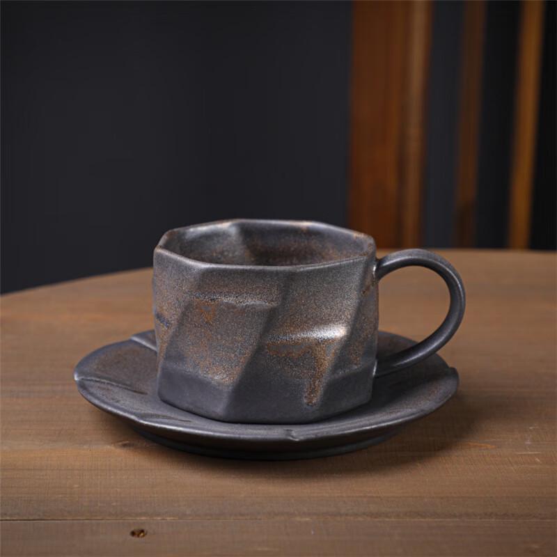 Vintage Ceramic Coffee & Breakfast Cup with Saucer Set