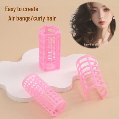 Modelador de franjas que não agride o cabelo: Ferramenta Hollow Wave para franjas perfeitas e cachos em formato de flor de pera