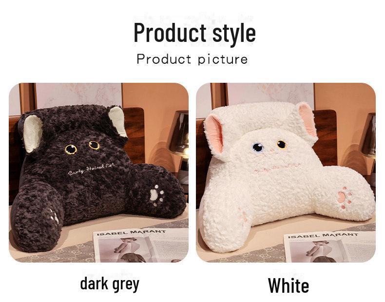 Soft Bedside Cushion: Large Back Support Pillow for Bed or Sofa - Perfect for Dorms and Relaxing with Your Phone