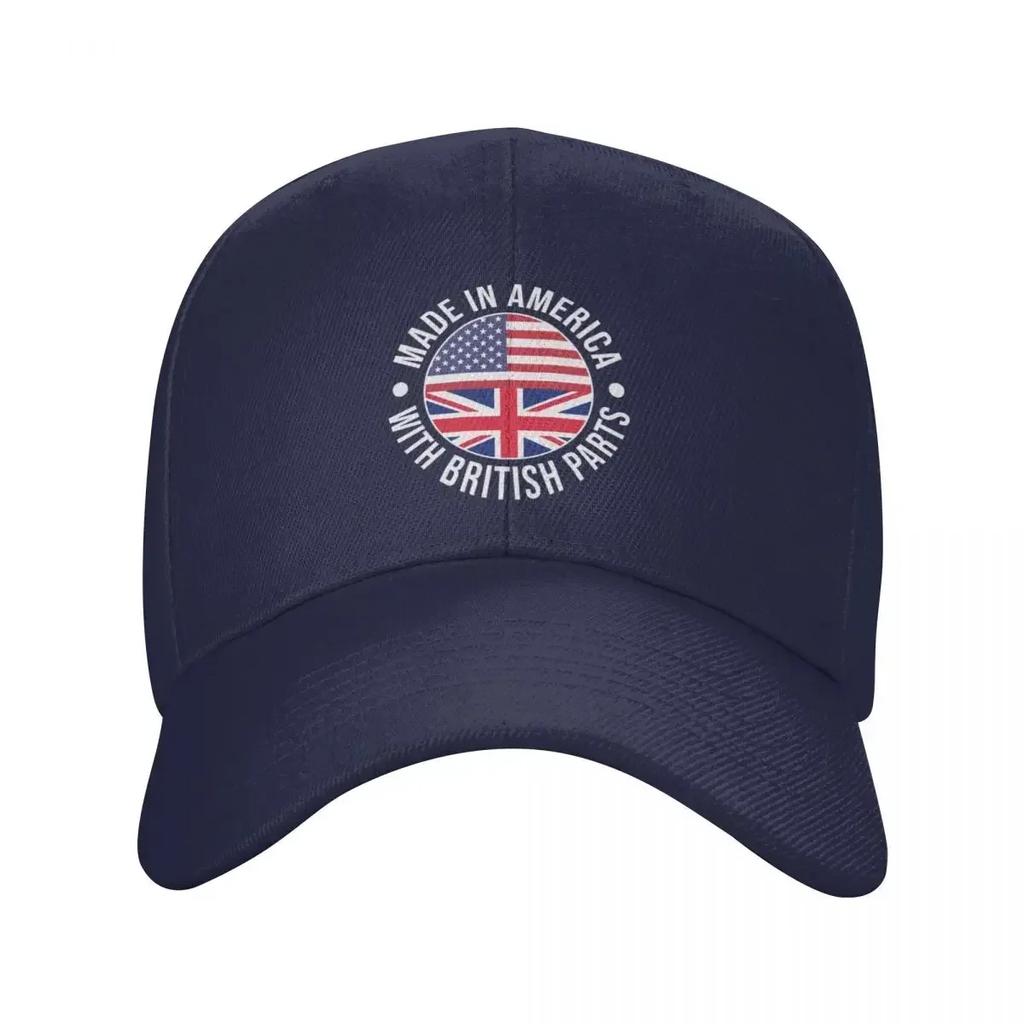 Hergestellt in Amerika mit britischen Teilen Baseballkappe Militärkappe Unisex Unisex Hut Snapback-Hut Golf Unisex Damen