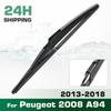 Heckscheibenwischerblätter, Premium-Ganzjahreswischerblätter Ersatz für Peugeot 2008 A94 2013-2018, Naturkautschuk Bajonett, Einfach zu installieren 12″