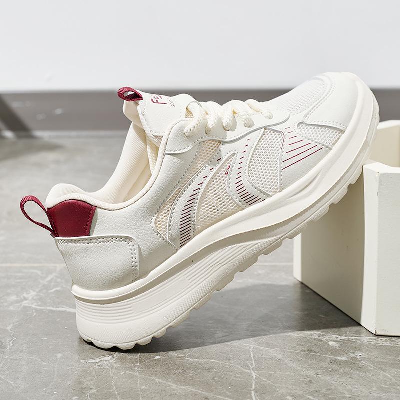 Neue Sommer Damen Schuhe Mesh Atmungsaktive Sneaker Dicke Sohle Vielseitige Lässige Plateau Schuhe Damen Vulkanisierte Schuhe