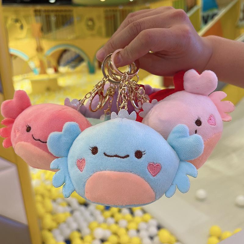 Crab Pendant & Plush Mini Backpack Charm