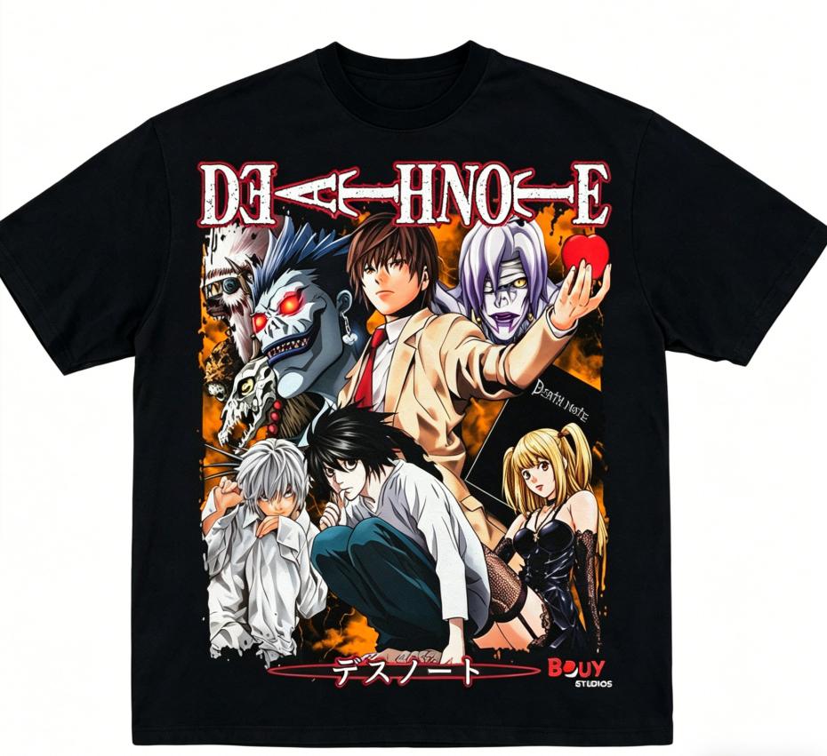 Death Note Anime Lover T shirt Year round clothing personality Clothes Plus Size Unisex New Model Couples high quality soft