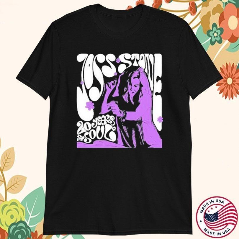 

NEW Joss Stone 20 Years Of Soul Cotton Black Unisex T Shirt S5XL AG897 Unisex T-Shirt S