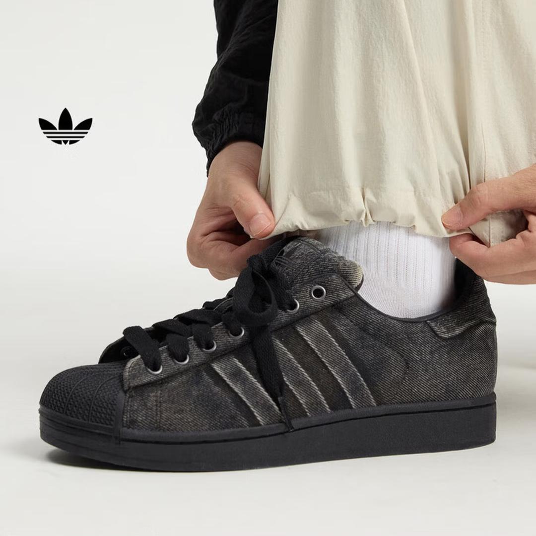 

Adidas SUPERSTAR II PREM Классические кроссовки - Adidas Трилистник JQ3240 35.5 чёрный