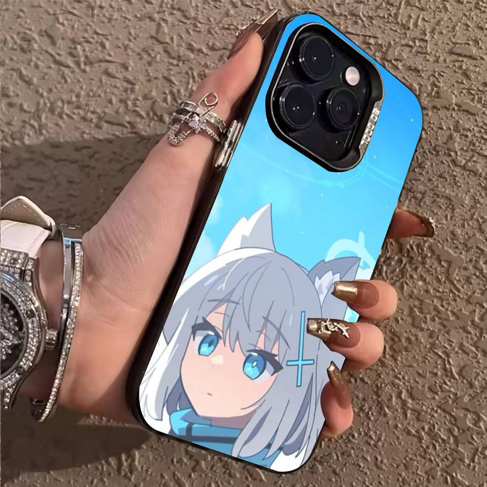 Blue A-Archive S-Shiroko Phone Case For iPhone 17,16,15,14,13,12,11,Pro,X,Xs,MAX,Plus TPU Soft To Skin-friendly Cover