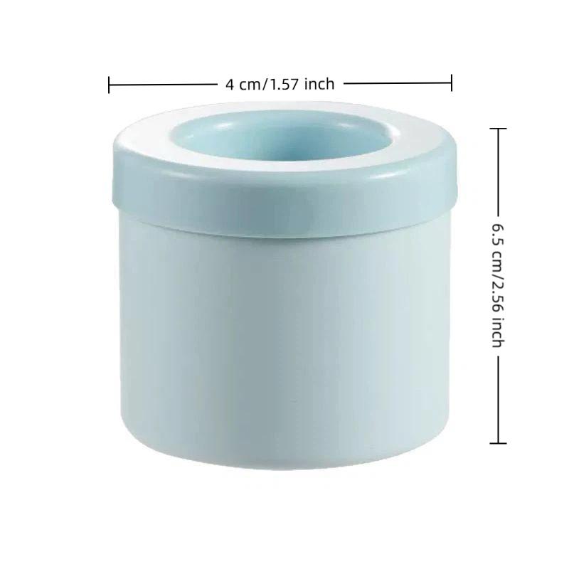 Mini Stampo per Cubetti di Ghiaccio in Silicone Secchiello per Ghiaccio Rotondo Scatola per Conservazione Ghiaccio Domestico Fai da Te Congelatore per Frigorifero Produttore di Ghiaccio Strumenti Creativi per Bar
