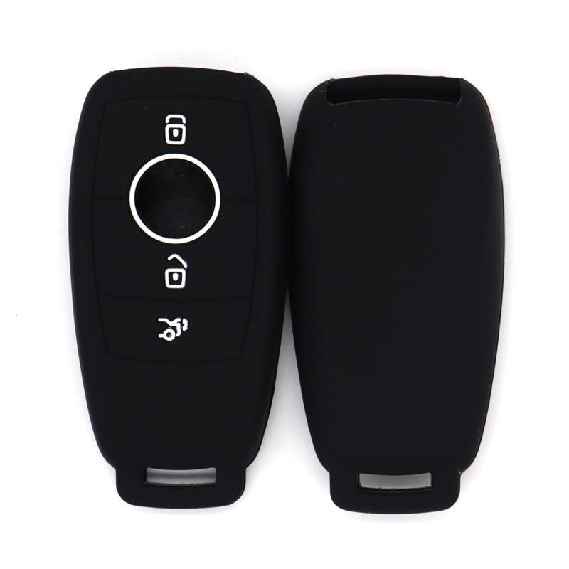 

Silicone key cover, suitable for Mercedes-Benz CE-Class 200l GLA GLB LC00260 GLE multi-color key bag, shockproof key cover чёрный