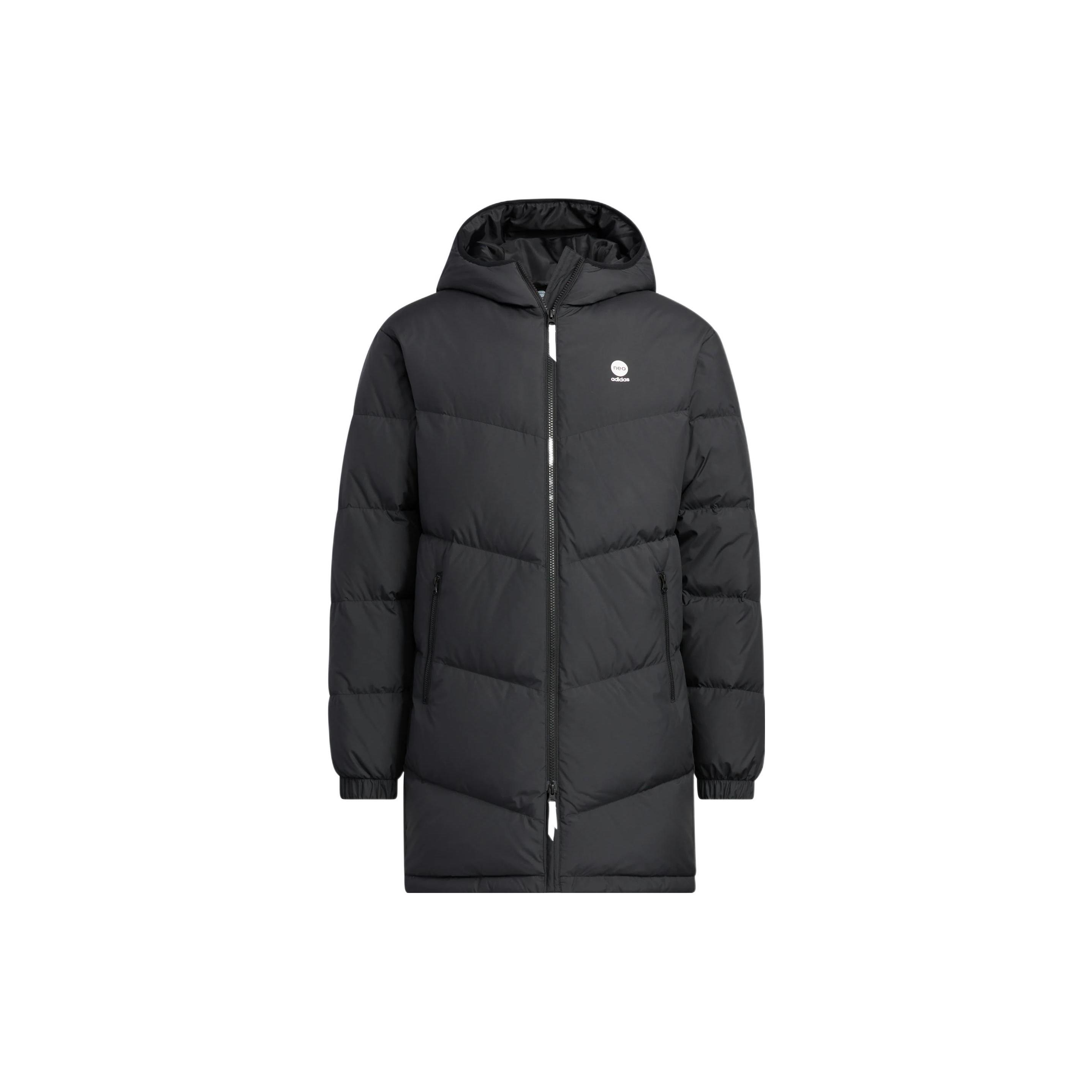 Adidas Neo Пуховики Унисекс Черный С Капюшоном Утепленные HN4787 L