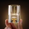 Shangqi Gold Foil Graduated High Borosilicate Glass Spirit Cups