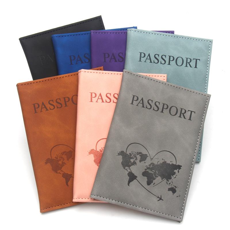New Travel Passport Covers Women Men Passport Cover Passport Holder ID Card Holder Flight Ticket Clip Travel Accessories