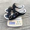 Large size wedge slippers women's summer new hollow belt buckle light outer wear casual sandals women