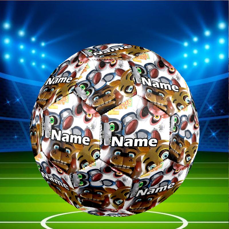 Custom Name Personalized Five Nights At Freddy's Print Size 5 Soccer Ball Training & Match Football, for Team, Kicking, Gift for Football