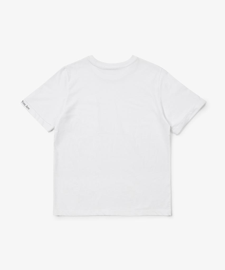Solteuaenchokollis Pocket Point Sleeve Lettering T-Shirt White 4W2321004