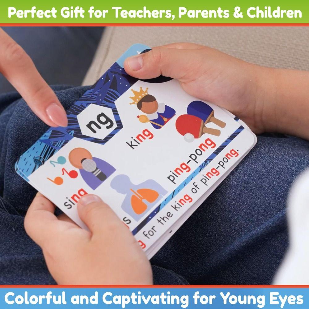 Digraphs Phonics Flash Cards Early Reading Phonics Flash Cards Children's Educational Literacy Cards Educational Cards