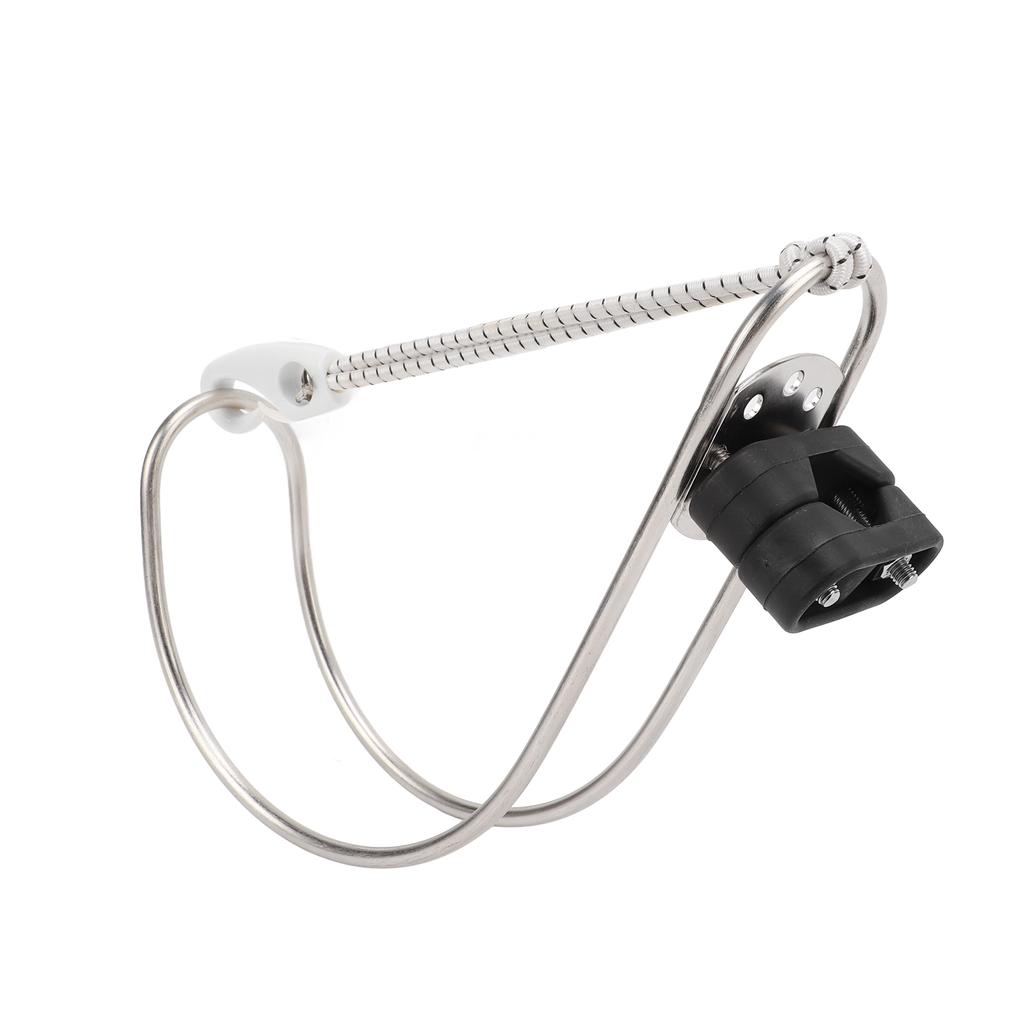 Lifebuoy Horseshoe Holder Any Angle Adjustment Facial Polishing Metallic Life Ring Holder for Boat