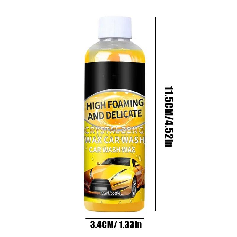 Foam Car Wash Liquid 3.2oz Auto Washing Foam Neutral Formula High Concentration Car Shampoo For Removing Window Water Stains