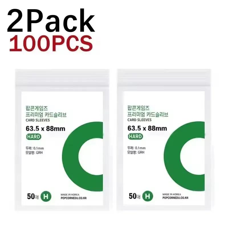 Ultra Thin Transparent Card Sleeves For Credit Cards Korean Kpop idol Photocard Popcorn DIY Clear Film Card Holder Protectors