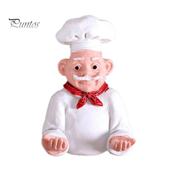 Decorative Note Holders 3D Cartoon Chef Refrigerator Magnet, Resin Baker Fridge Magnets Memo Notes Photo Holder for Home Decor Magnet