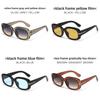 Stylish Frame Square Sunglasses With Uv400 Protection For Fashionable Travel And Outdoor Activities