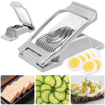 Multifunktionaler Eierschneider aus Edelstahl, Eierschneider, Schnittform, Blumenform, Mittagessen, Fleischschneider, Küchenhelfer