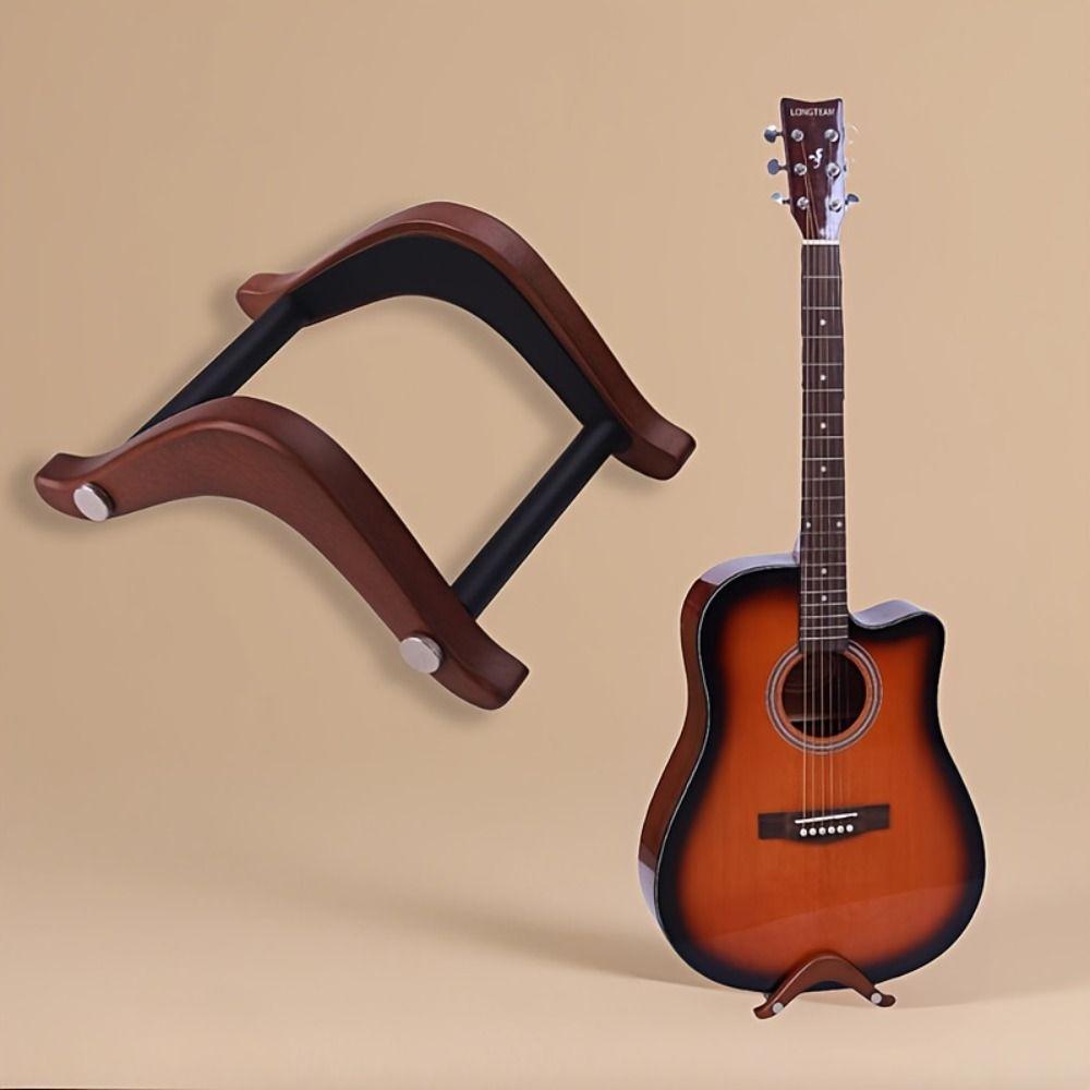 Wooden Guitar Display Holder Adjustable Width Ukuleles Bracket  Studio Use