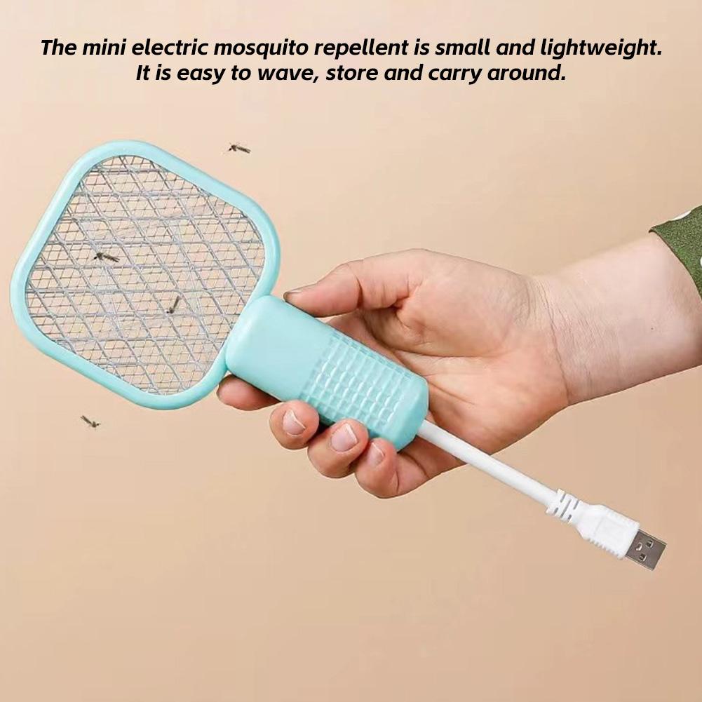 1PC Multi-Functional Mini Household Electric Mosquito Swatter Plug And Play USB Mosquito Killer Light For Outdoor Camping