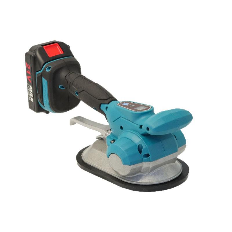 Tile Leveling & Laying Machine: Floor Vibrator Tool with Lithium Battery & Large Round Base Plate