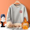 Thick Velvet Sherpa Round Neck Top Men's Korean All-match Casual and Fashionable Sweatshirt