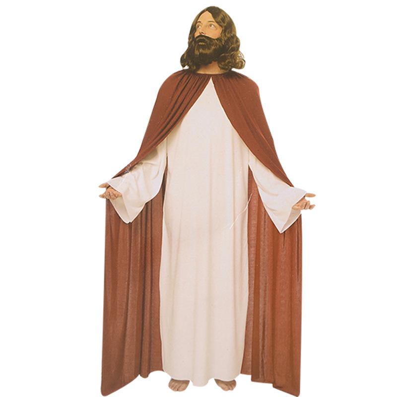 Halloween Cosplay Stage Costume Adult Jesuit Friar Arab Show Costume Male
