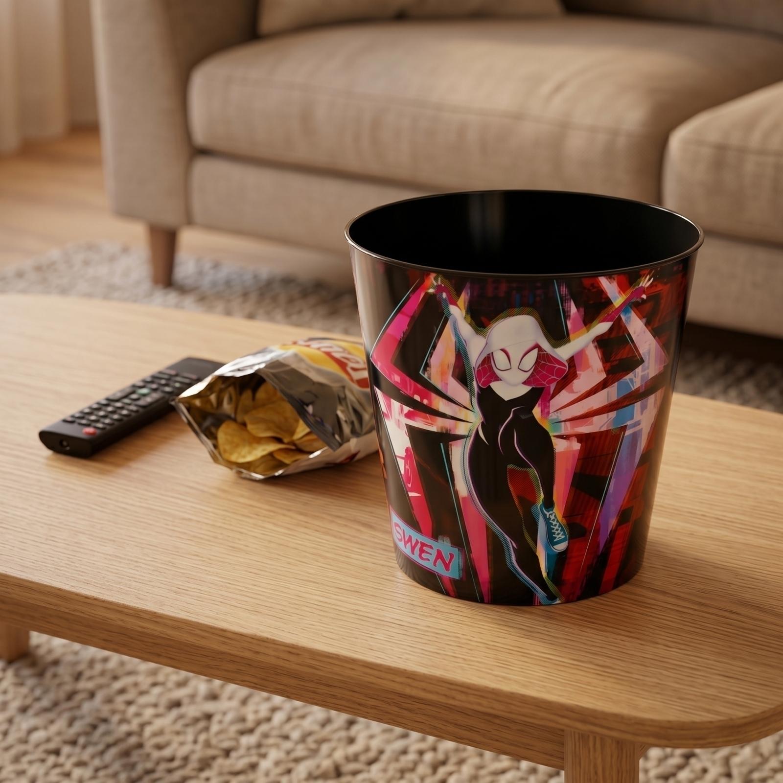 

Spider Gwen Popcorn Bucket Reusable Container for Snacks and Party Use Durable Plastic Material Suitable for Home Theater and Events One Size