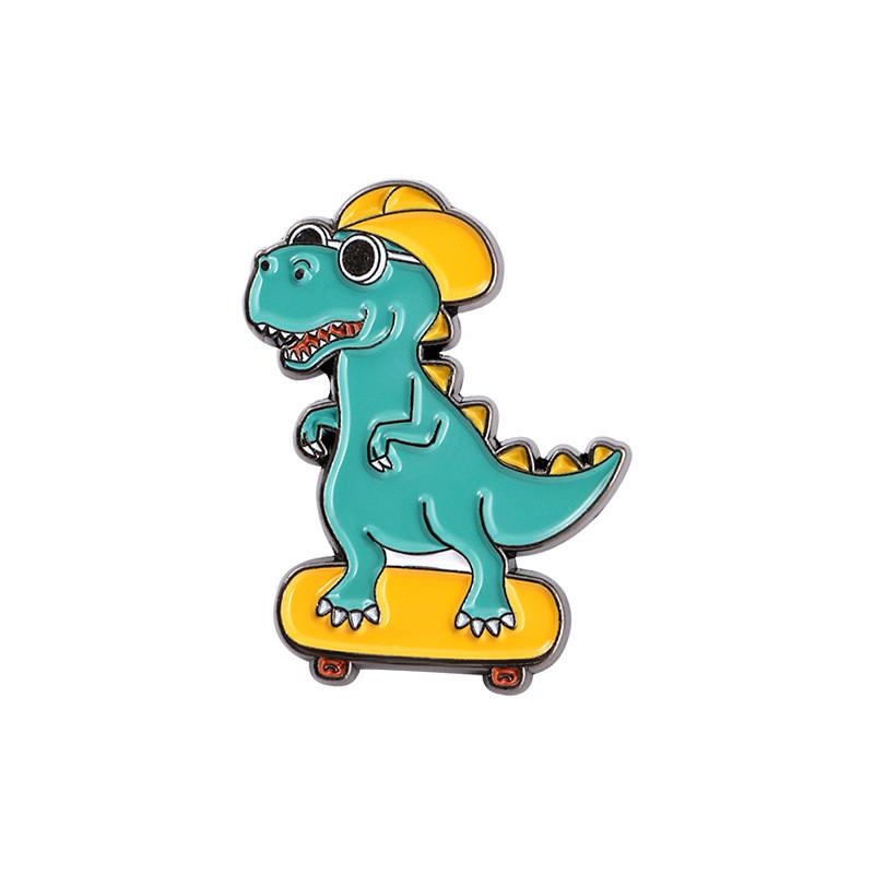 

Creative Cartoon Dinosaur Series Alloy Badge Unique Decorative Brooch For Men Women And XZ4463