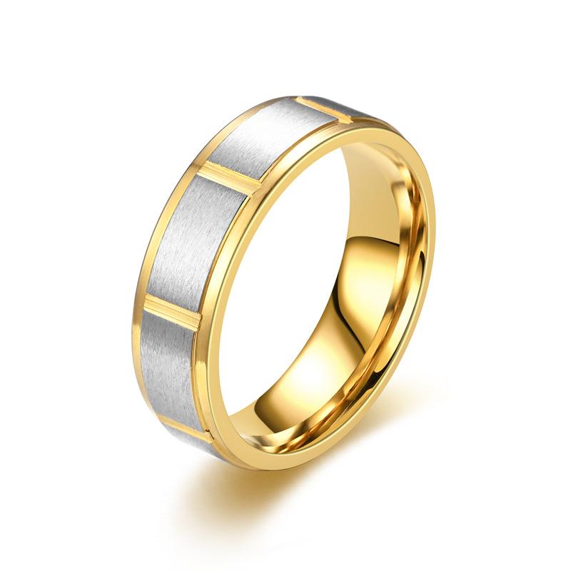 Trendy Fashion Titanium Steel Batch Flower Ring Women's Senior Temperament Couple Ring Trendy Men's Hand Jewelry