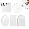 Fabric Pattern Marking Tools 5PCS Needlepoint Acrylic Templates Set, Precision Center Hole Design, Clear Quilting Round/Square/Rectangle/Oval/Arch