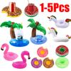 1-5 bucăți pahare plutitoare pentru băuturi cu flamingo, suport pentru pahare pentru piscină, bar, subțire, dispozitive de plutire, suport pentru băuturi de jucărie roz