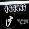 100pcs White Curtain Hook Plastic Hanging Hook New Clip Ring  Room Shower Curtain