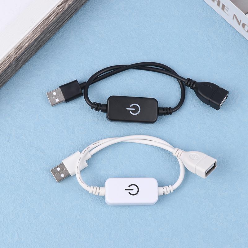 Dc 5V Usb Led Inline Touch Dimming Switch 30Cm On Off Button Extension Cable Cord Dimer For Single Color Led Strip Light